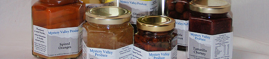 Mystery Valley chutneys and sauces
